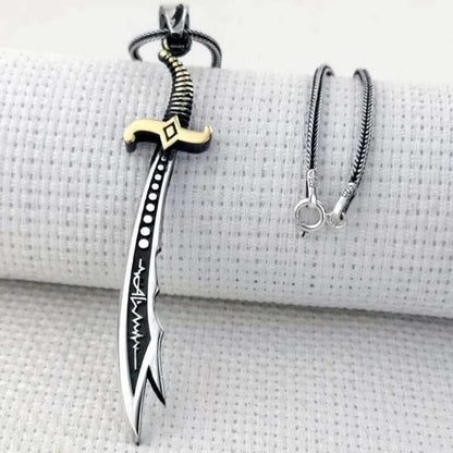 Zulfiqar Sword Silver Necklace