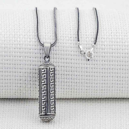 Openable Locket Case Silver Necklace