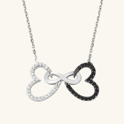 Two Heart Infinity Women's Silver Necklace