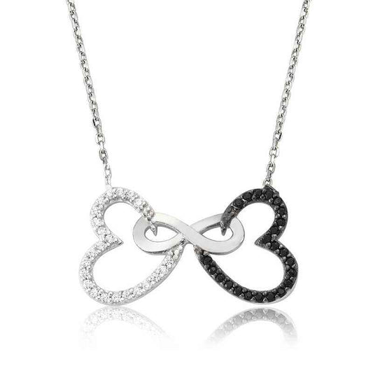Two Heart Infinity Women's Silver Necklace
