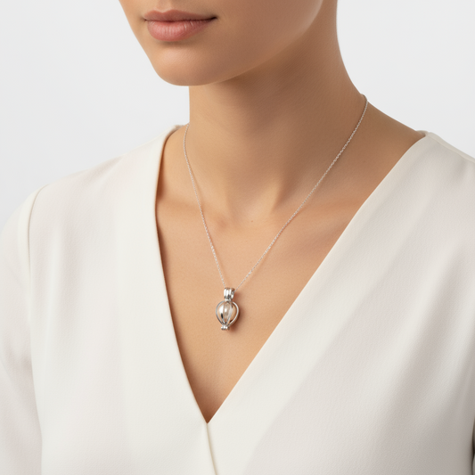 Pearl Women's Silver Necklace