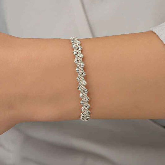 Kazaziye Knit Silver Bracelet