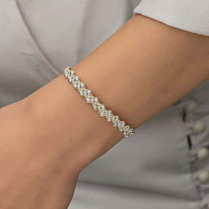 Kazaziye Knit Silver Bracelet