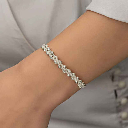 Kazaziye Knit Silver Bracelet