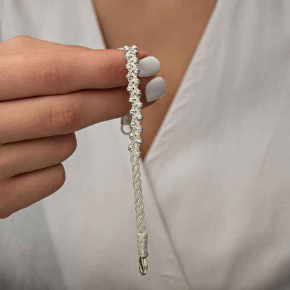Kazaziye Knit Silver Bracelet
