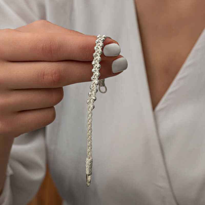 Kazaziye Knit Silver Bracelet