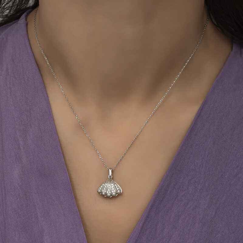 Pearl Oyster Women's Silver Necklace