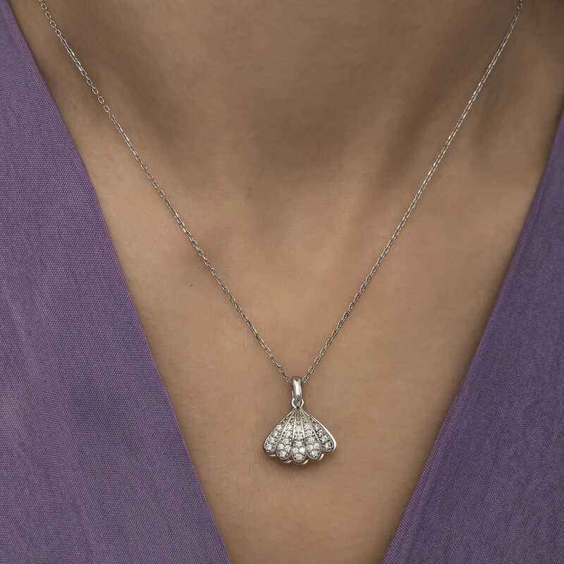 Pearl Oyster Women's Silver Necklace