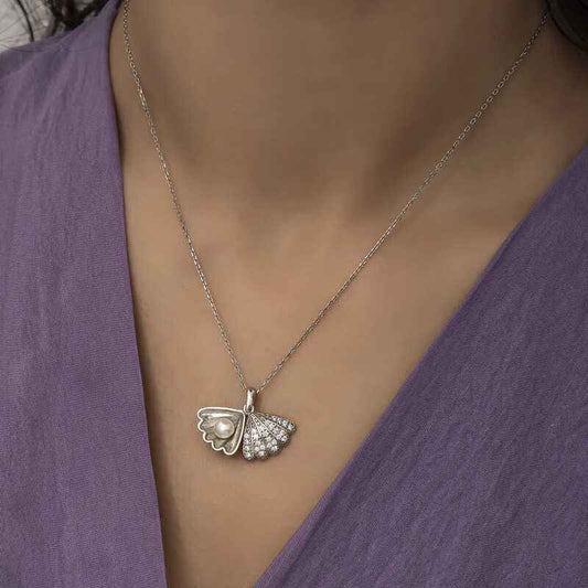 Pearl Oyster Women's Silver Necklace