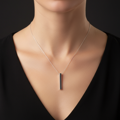 Damen-Silberkette mit Barren