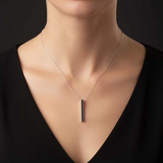 Damen-Silberkette mit Barren