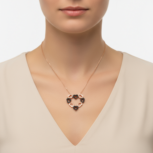 Heart Love Women's Silver Necklace