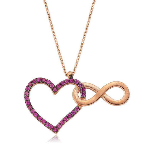 My Heart Is Yours Forever Silver Necklace