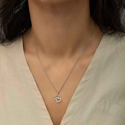 Heart Women's Silver Necklace