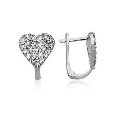 Silver Heart Earrings