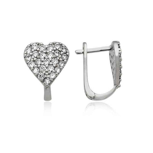 Silver Heart Earrings
