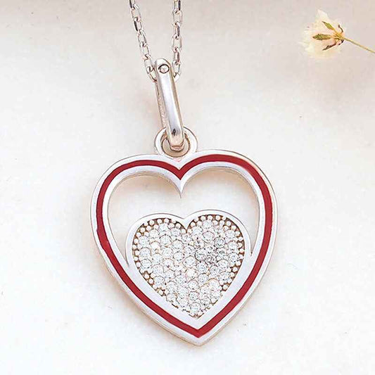 Heart Women's Silver Necklace