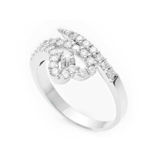 Heart-Shaped Women's Silver Ring