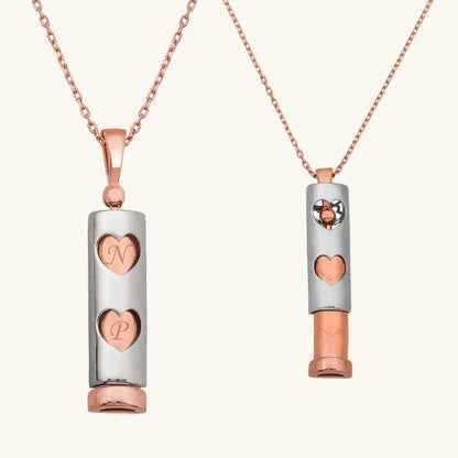 Heart Bar Silver Necklace