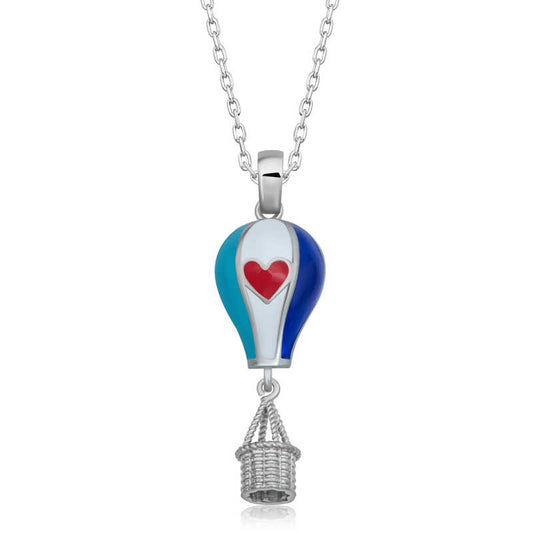 Collier en argent pour femme avec ballon en forme de cœur en Cappadoce