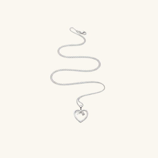 Heart Arrow Women's Silver Necklace