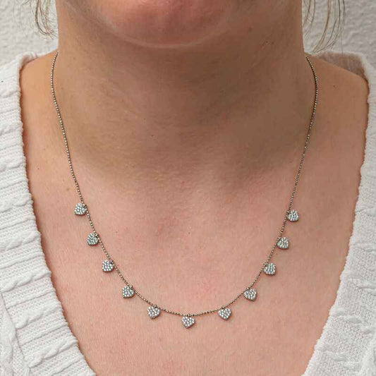 Lucky Heart Women's Silver Necklace
