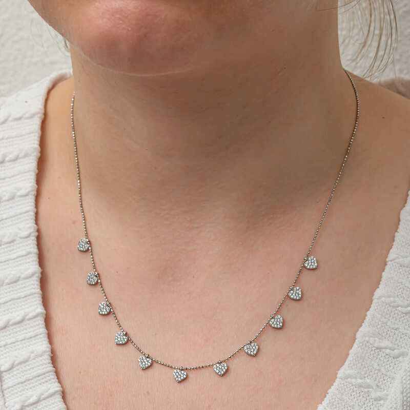Lucky Heart Women's Silver Necklace