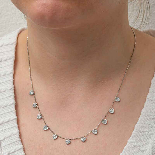 Lucky Heart Women's Silver Necklace