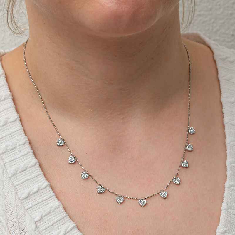 Lucky Heart Women's Silver Necklace