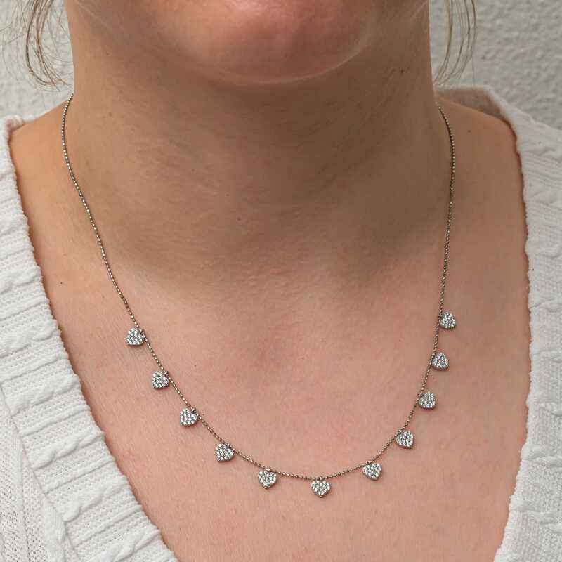 Lucky Heart Women's Silver Necklace