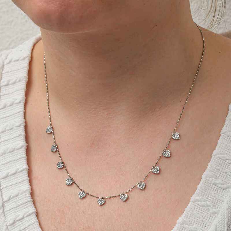 Lucky Heart Women's Silver Necklace