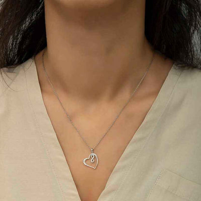 Heart Infinity Women's Silver Necklace