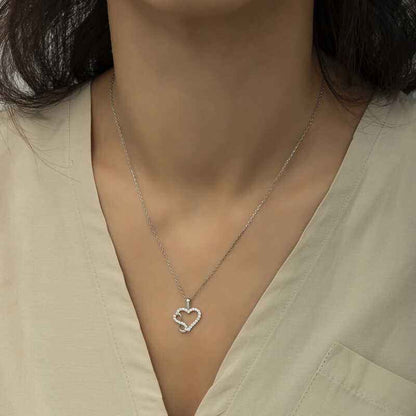 Heart Infinity Women's Silver Necklace
