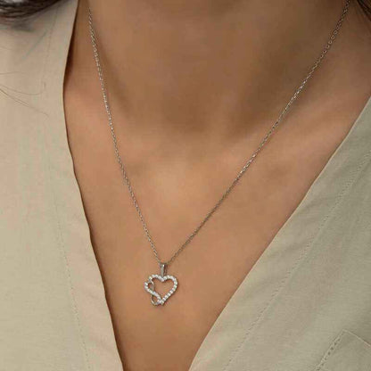 Heart Infinity Women's Silver Necklace