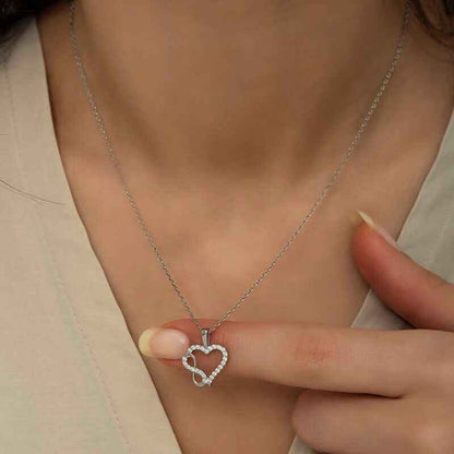 Heart Infinity Women's Silver Necklace