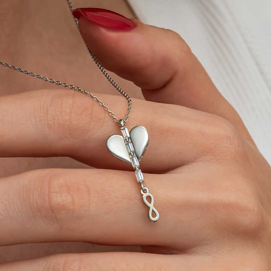 Heart Infinity Women's Silver Necklace