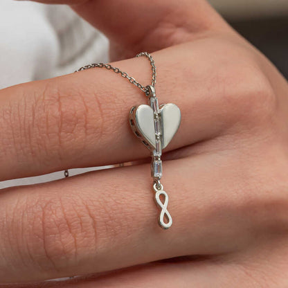 Heart Infinity Women's Silver Necklace