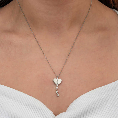 Heart Infinity Women's Silver Necklace
