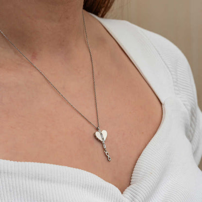 Heart Infinity Women's Silver Necklace