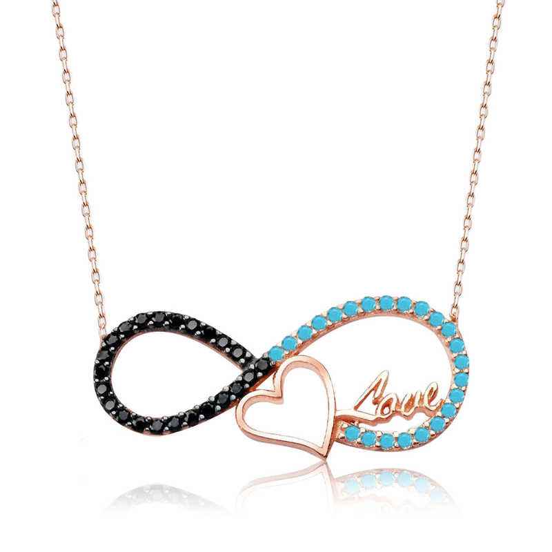 Heart Infinity Women's Silver Necklace