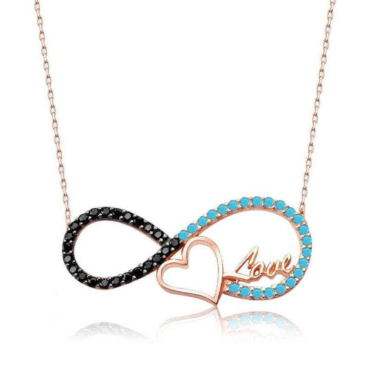 Heart Infinity Women's Silver Necklace