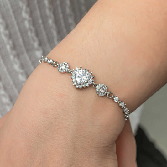 Bracelet en argent pour femme Heart Waterway