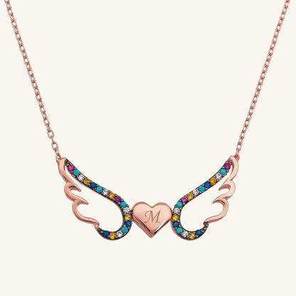 Winged Heart Silver Pendant