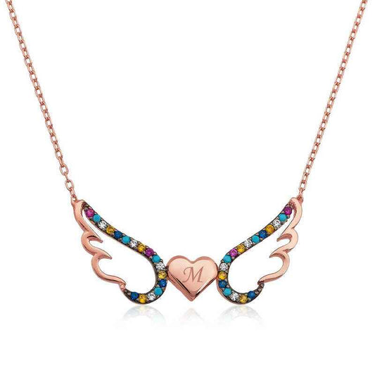 Winged Heart Silver Pendant