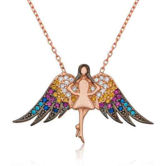 Angel Women's Silver Necklace