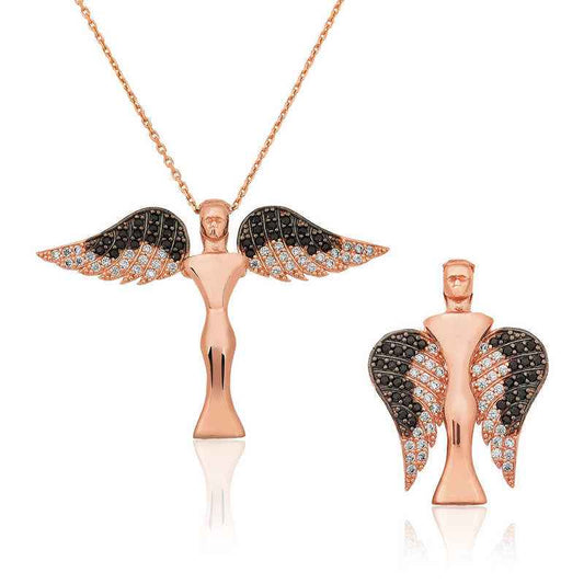 Winged Angel Silver Pendant