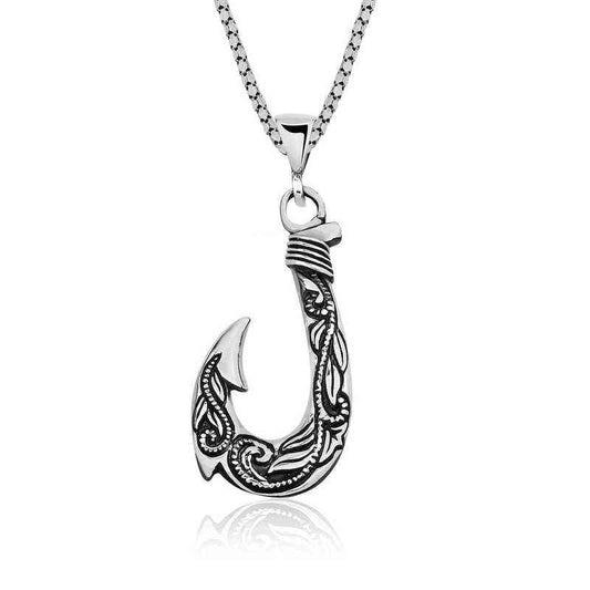 Hook Men's Silver Necklace
