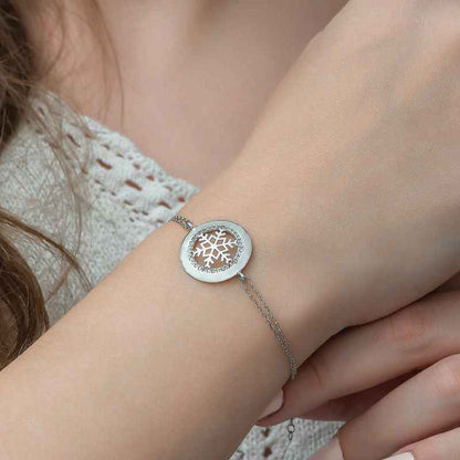 Snowflake Women's Silver Bracelet