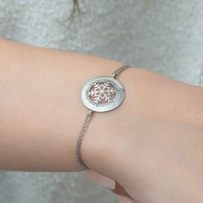 Snowflake Women's Silver Bracelet
