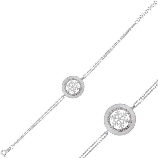Snowflake Women's Silver Bracelet